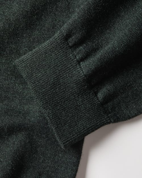 laydown detail image of Cotton Merino Crewneck Sweater
