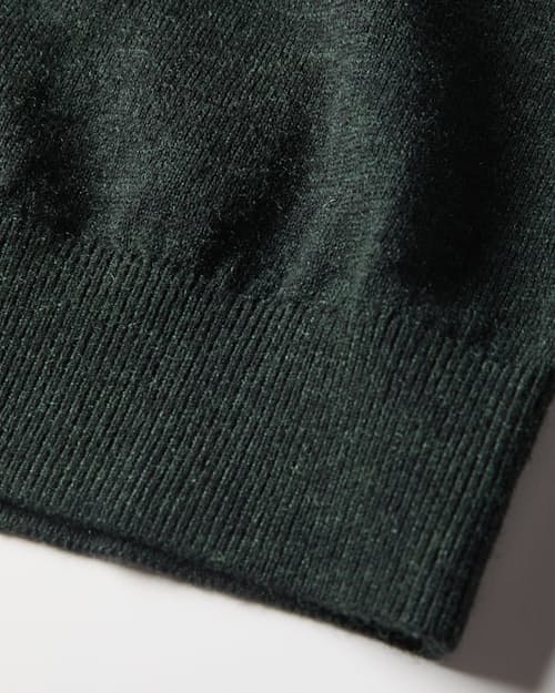 laydown detail image of Cotton Merino Crewneck Sweater