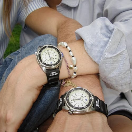 lifestyle image of Timex Intrepid x Dimepiece Collab