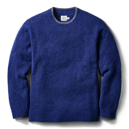 laydown image of Brushed Alpaca-Merino Sweater