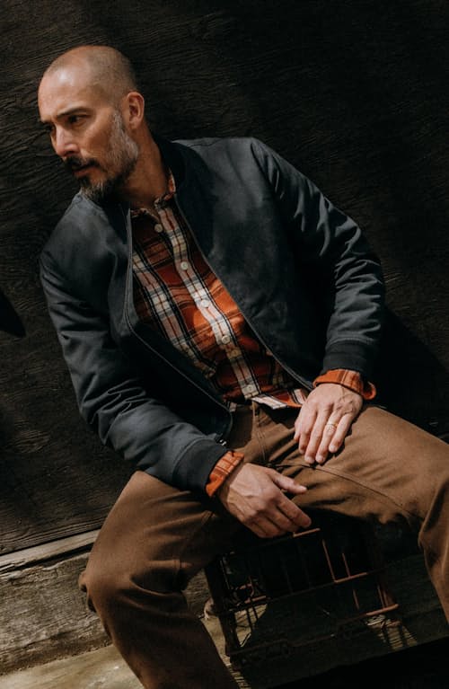 lifestyle image of The Insulated Bomber Jacket