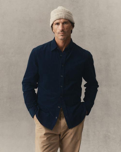 on model image of The Jack Long Sleeve Shirt