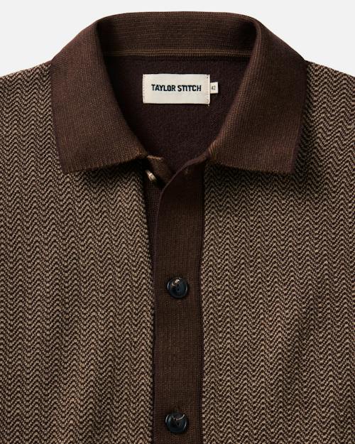 laydown detail image of The Miles Sweater Polo