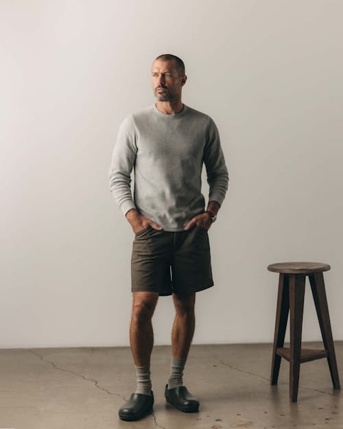 on model image of The Organic Cotton Crew