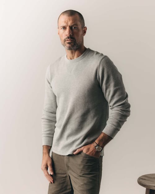 on model image of The Organic Cotton Crew