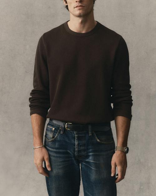 on model image of The Organic Cotton Crew