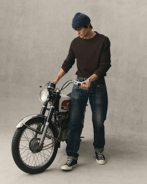 on model image of The Organic Cotton Crew