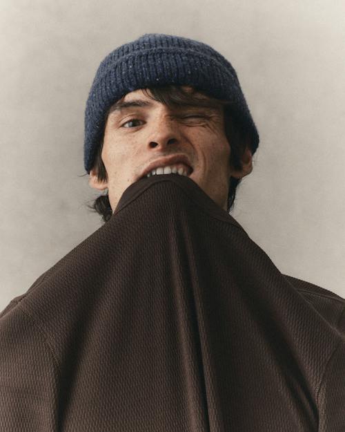 on model image of The Organic Cotton Crew