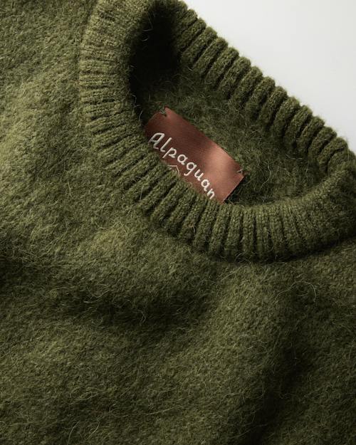 laydown detail image of Shaggy Alpaguan Crewneck