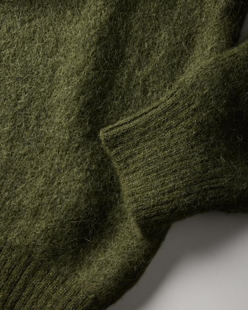 laydown detail image of Shaggy Alpaguan Crewneck