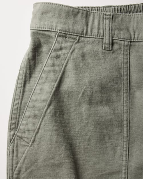 laydown detail image of Flannel Sateen Fatigue Pant