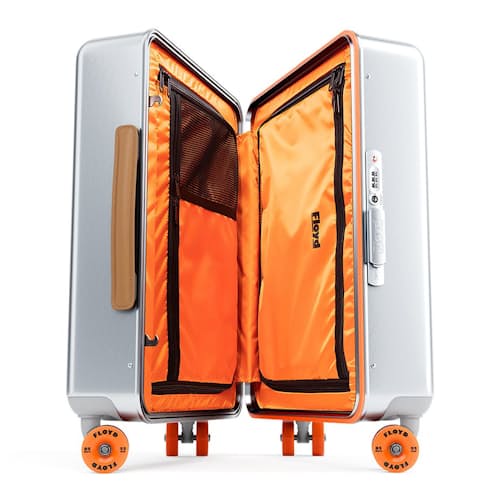 laydown image of Aluminum Cabin Suitcase