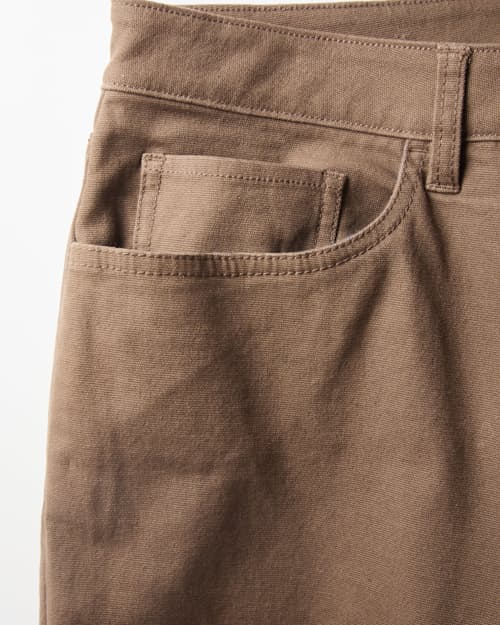 laydown detail image of Flannel-Lined Canvas Pant - HB Athletic Straight