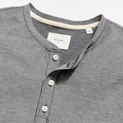 laydown detail image of Short-Sleeve Birdseye Henley