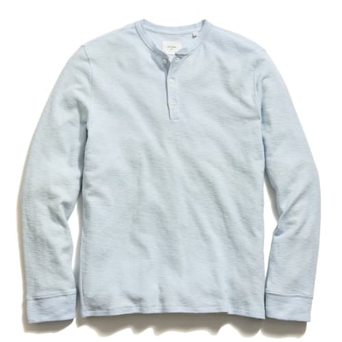 laydown image of Slub Tuck Henley