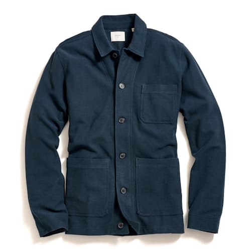 laydown image of Pique Chore Jacket