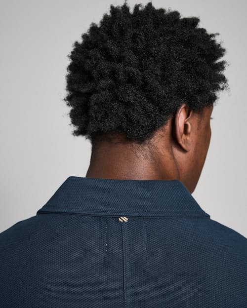 on model image of Pique Chore Jacket