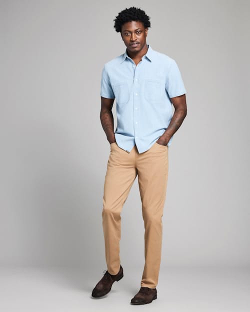 on model image of Donelson Short Sleeve Shirt