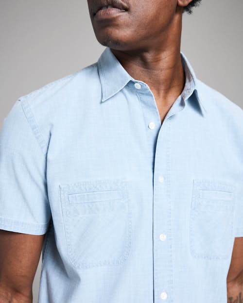 on model image of Donelson Short Sleeve Shirt