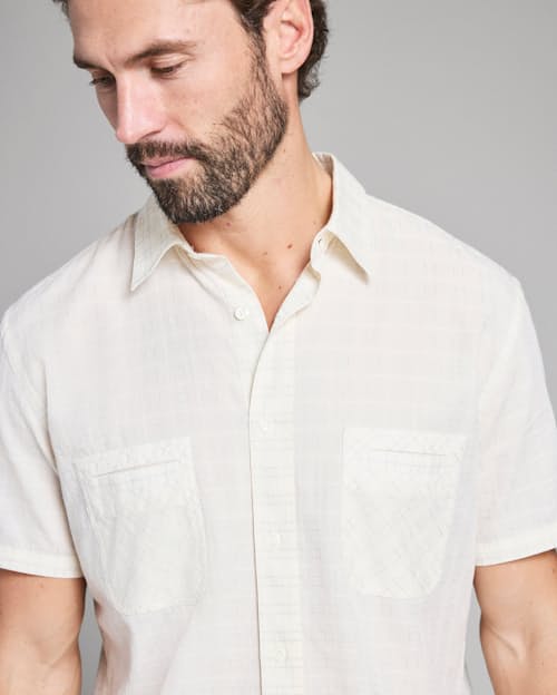 on model image of Donelson Short Sleeve Shirt