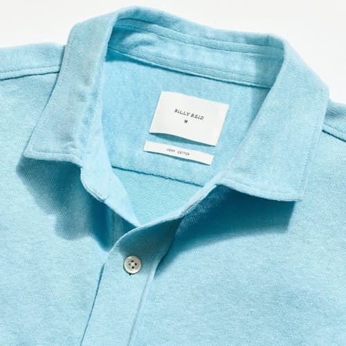 laydown detail image of Short-Sleeve Hemp Cotton Knit Shirt