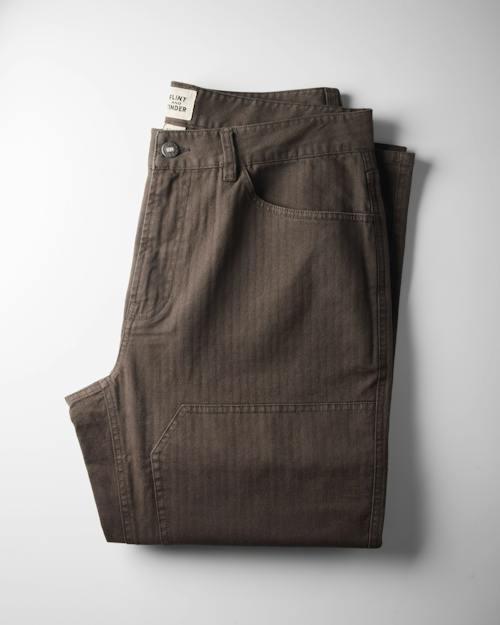 no crop image of Herringbone Mill Pant