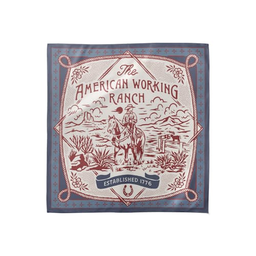 laydown image of American Working Ranch Bandana