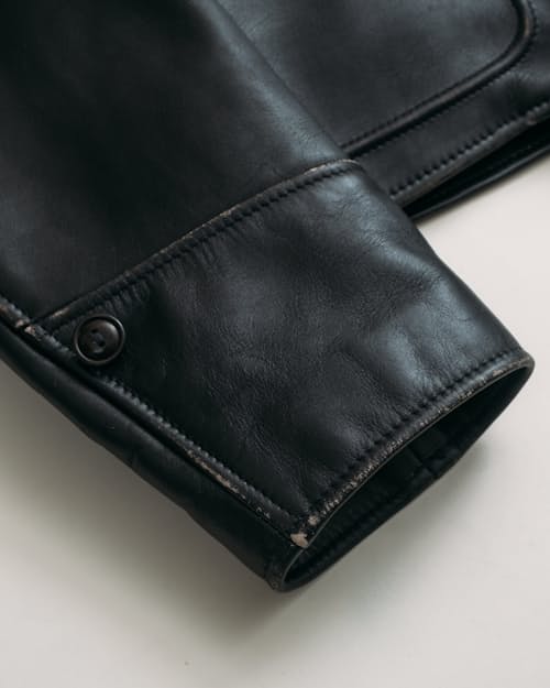 laydown detail image of Delivery From Nowhere Leather Jacket