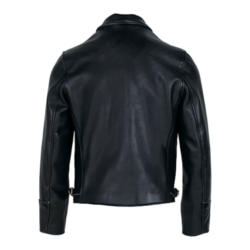laydown image of Retro Racer Lightweight Leather Jacket