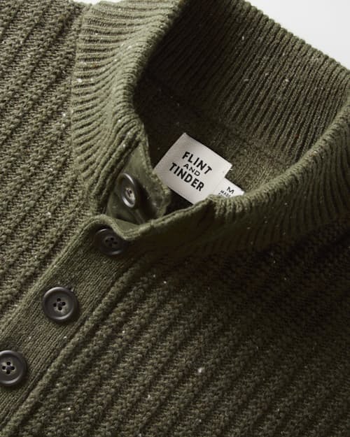 laydown detail image of Recycled Cotton Headlands Mock Button