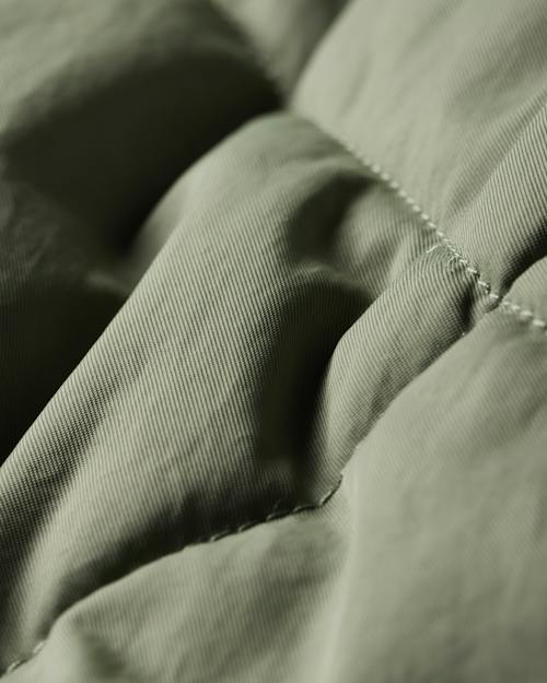 laydown detail image of Vintage Quilted Nylon Zip Jacket