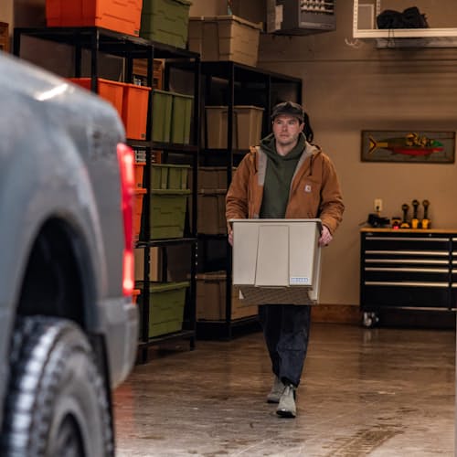 lifestyle image of Payloader Storage Bin  - 3 Pack