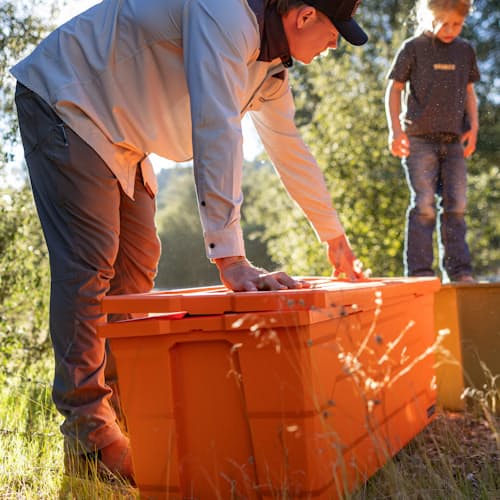 lifestyle image of Payloader Storage Bin - Single Pack -133 L