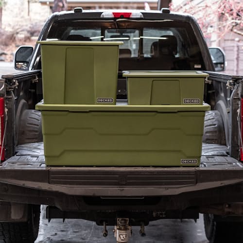 lifestyle image of Payloader Storage Bin - Single Pack - 32 L