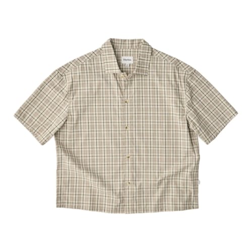 laydown image of Relaxed Cropped Short Sleeve Shirt