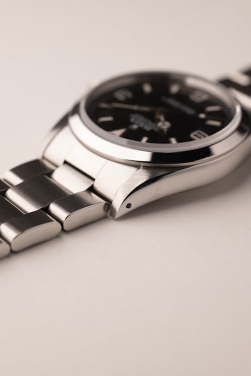 laydown detail image of 1991 Rolex 14270 Explorer I RSC Serviced