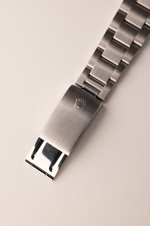 laydown detail image of 1991 Rolex 14270 Explorer I RSC Serviced