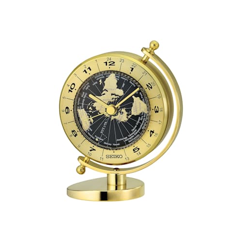 laydown image of World Desk & Table Clock