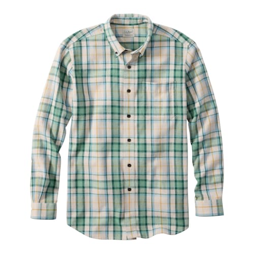 laydown image of Scotch Plaid Flannel Shirt- Traditional Fit