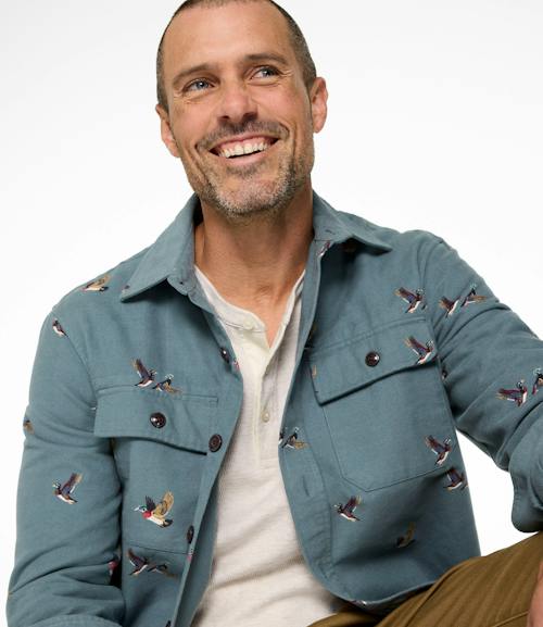 on model image of 1933 Chamois Shirt