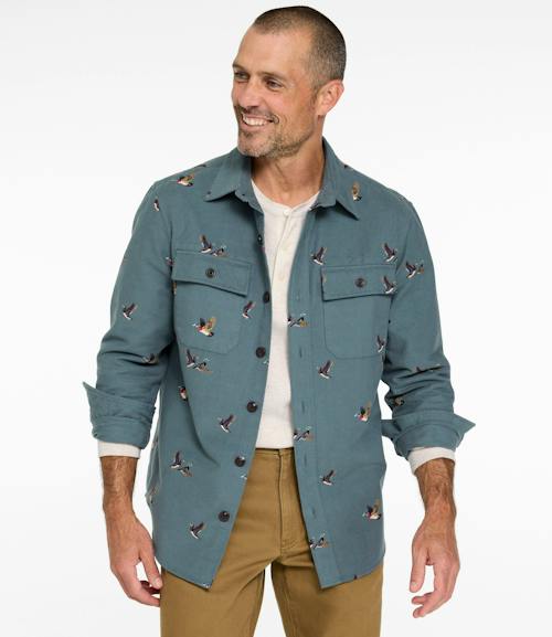on model image of 1933 Chamois Shirt