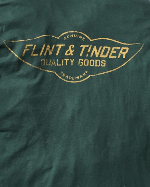 laydown detail image of Flint and Tinder Graphic Pocket T-Shirt