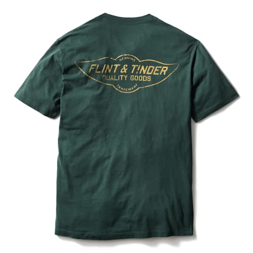 laydown image of Flint and Tinder Graphic Pocket T-Shirt
