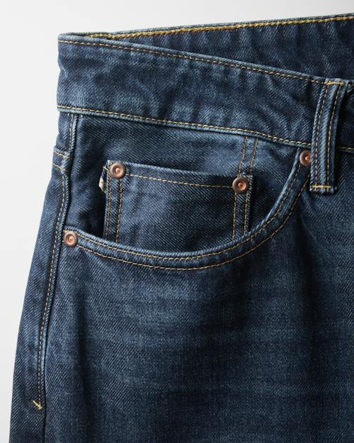 laydown detail image of All-Cotton Selvedge Denim - HB Straight
