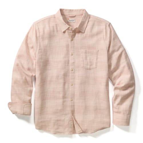 laydown image of Classic Stretch Selvage Long Sleeve Shirt