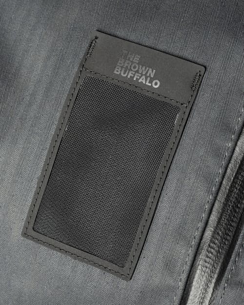 no crop image of Huckberry x Brown Buffalo Herringbone Twill Duffalo 50L