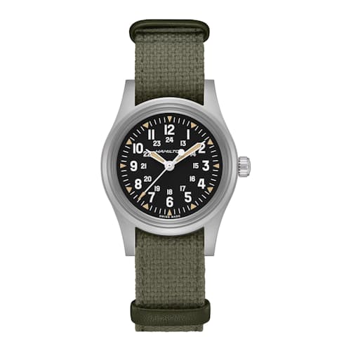 laydown image of Khaki Field Mechanical 36 mm