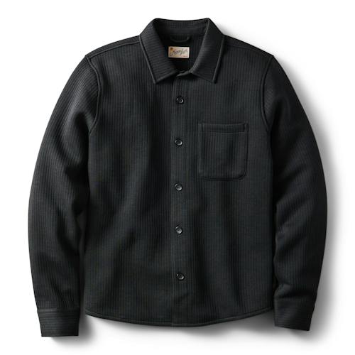 laydown image of Corbet Quilted Overshirt