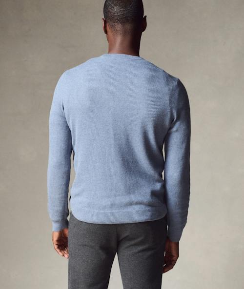 on model image of Cotton Cashmere Sweater