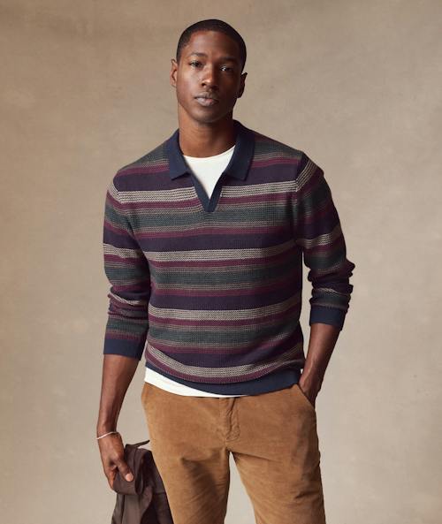 on model image of Liam Sweater Polo